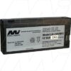 GE CG-650 Survey Equipment Battery, 12V, 2Ah, SLA, LB-VWVBF2