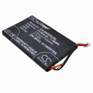 Barnes & Noble BNRV300 eBook Reader Battery 3.7V 2150mAh Li-Polymer BNR003SL