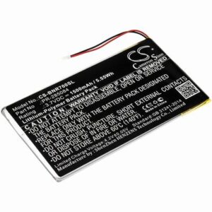 Barnes & Noble BNRV700 Tablet Battery 3.7V 1500mAh Li-Poly BNR700SL